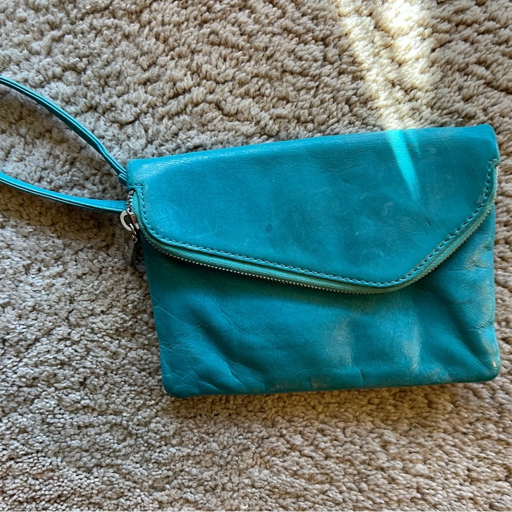 HOBO International Turquoise Leather Mini Bag